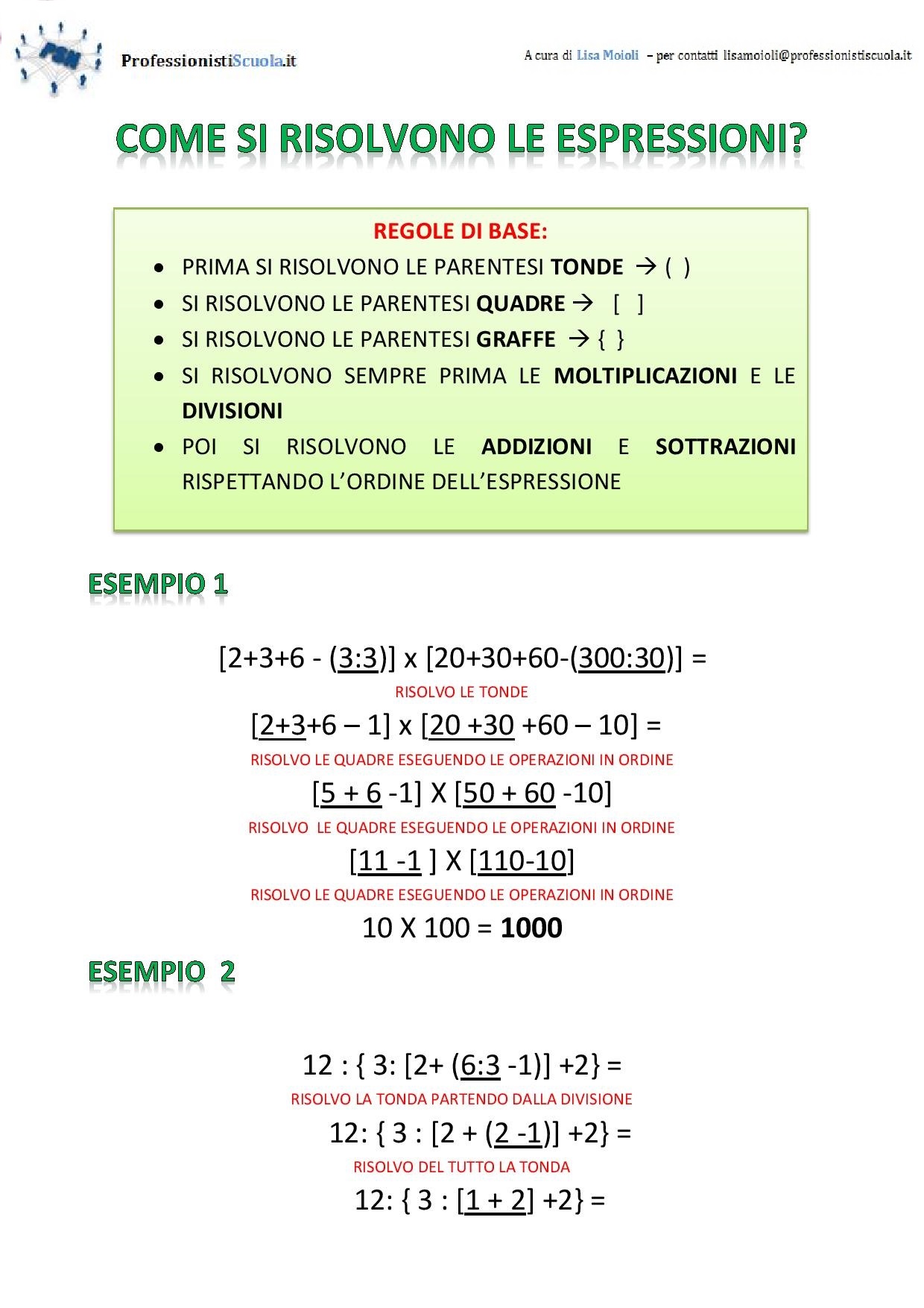 Risultati immagini per espressioni come si risolvono