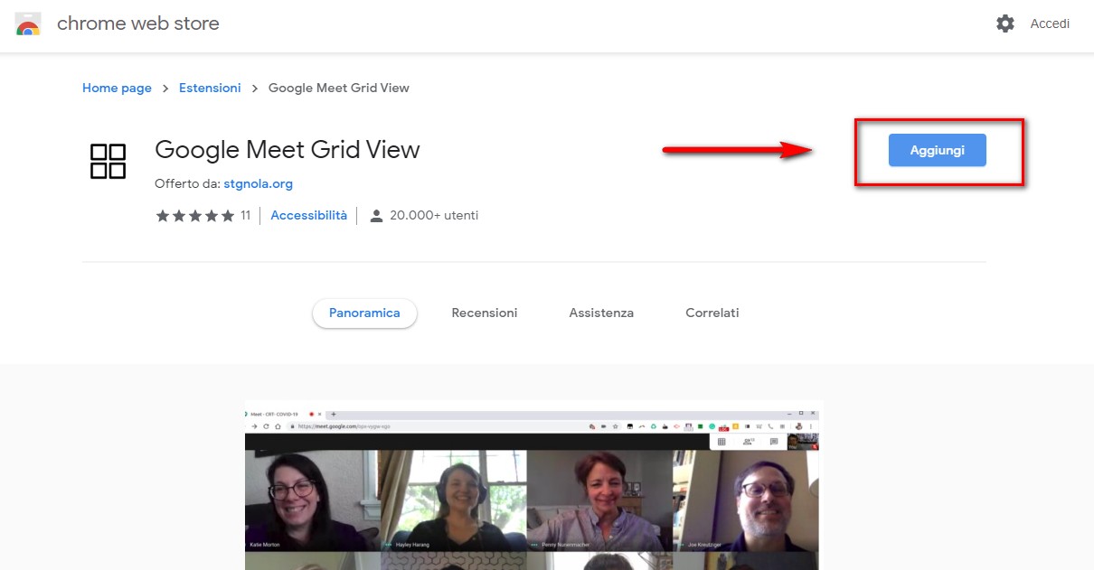 Google Meet Grid View